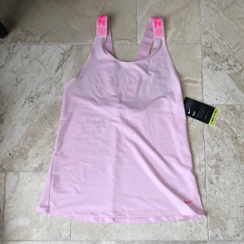 Nike dri fit tank top retro logo straps XS NWT